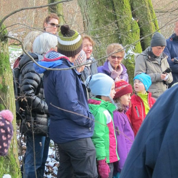 Wald-Exkursion mit Güst Erni (Foto: Erika Gisler)