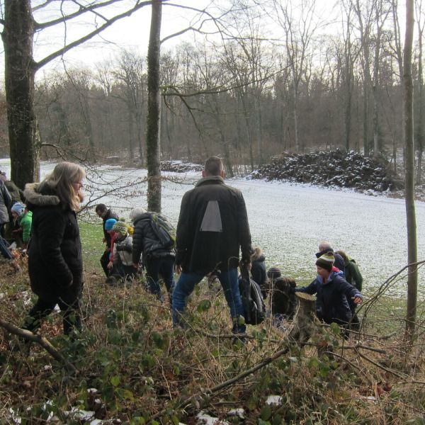 Wald-Exkursion mit Güst Erni (Foto: Erika Gisler)