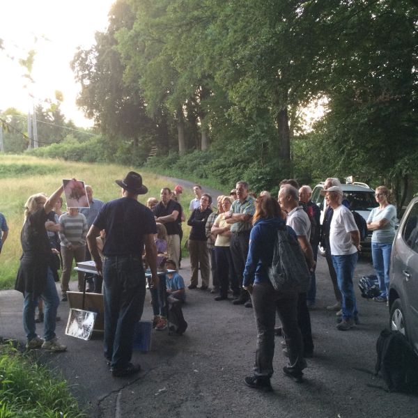 Fledermausexkursion 1.7.2016 (Foto: Erika Gisler)